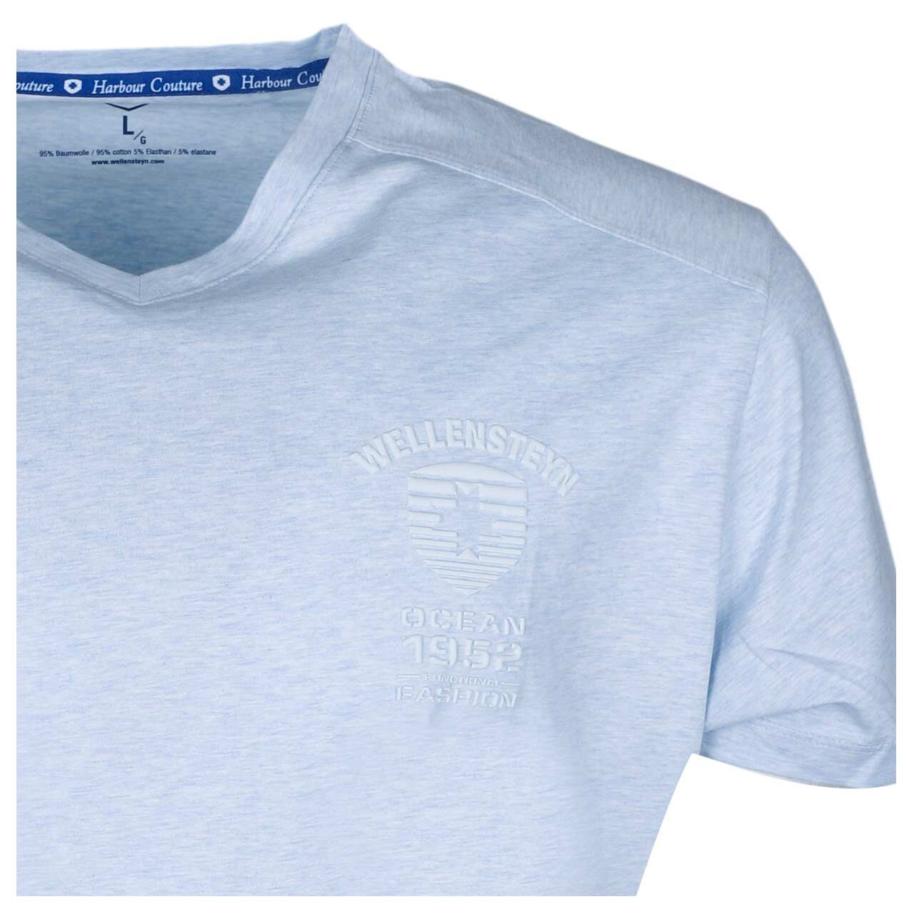 Herren T-Shirt von Wellensteyn in Hellblau, detaillierte Vorderansicht