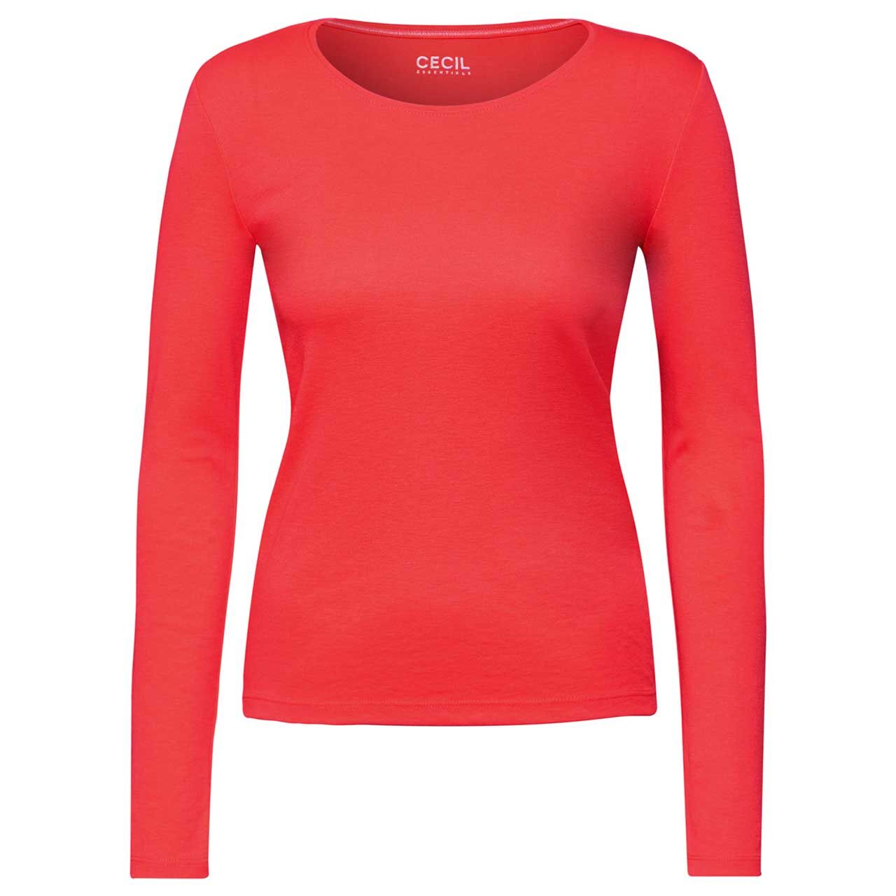 Cecil Damen Langarm Shirt Pia juicy orange Cecil Damen Langarm Shirt Pia juicy orange