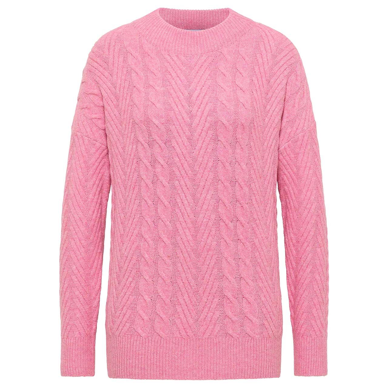 Cecil Damen Pullover Cable Mix dark blossom melange