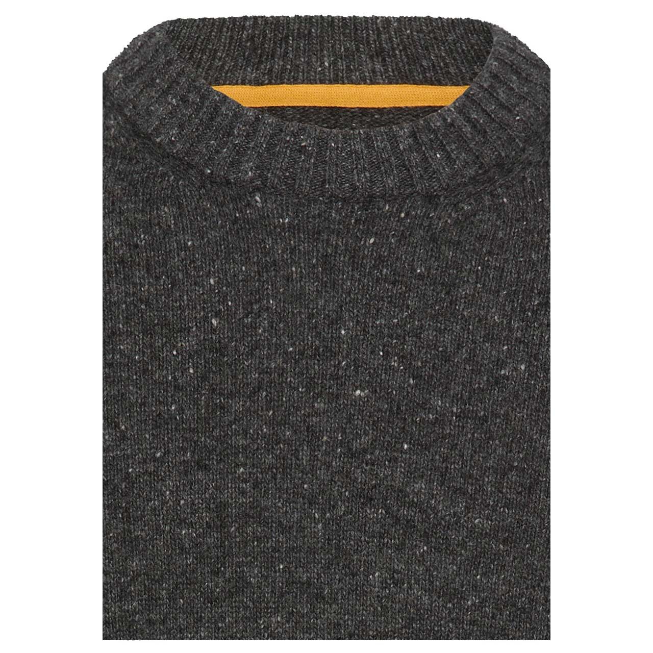 Herren Pullover von Camel active in der Farbe Dunkelgrau meliert, detaillierte Vorderansicht