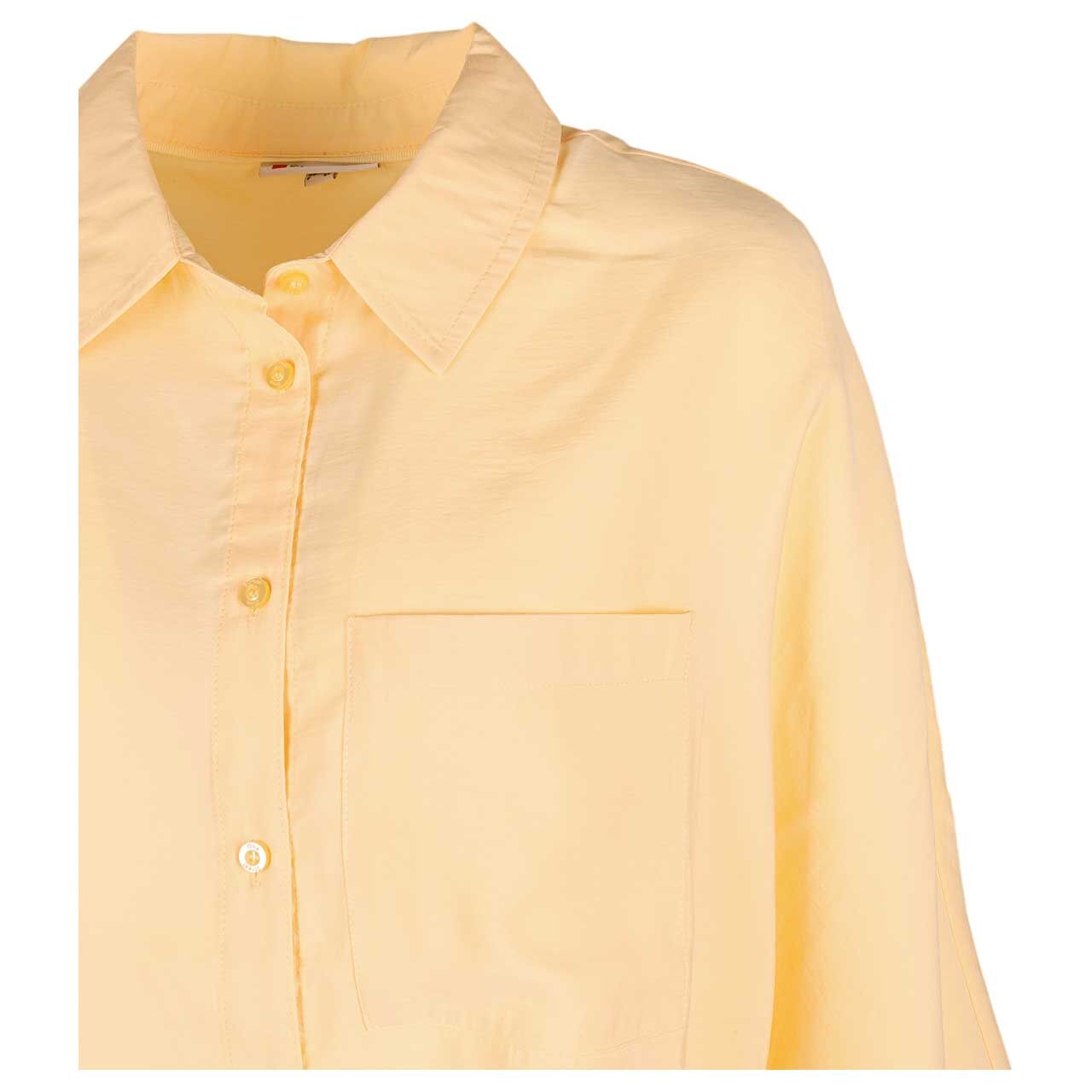 Damen 3/4 Arm Bluse Shirtcollar von Street One in Gelb, Detailansicht