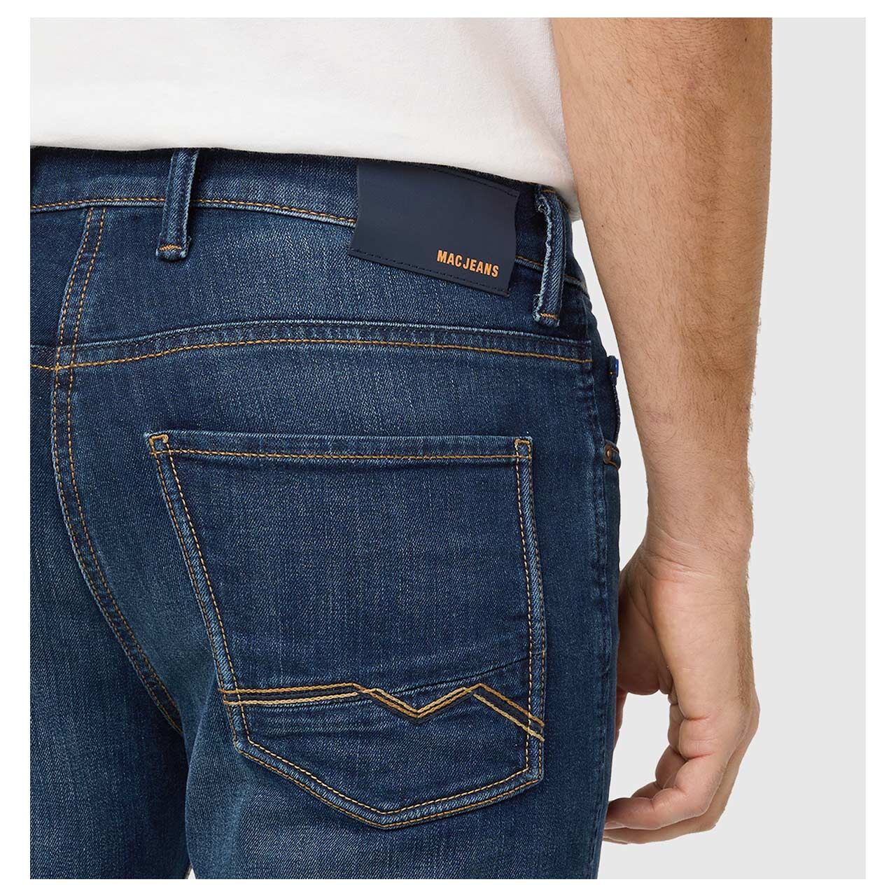 MAC Arne Pipe Jeans hemp dark blue wash