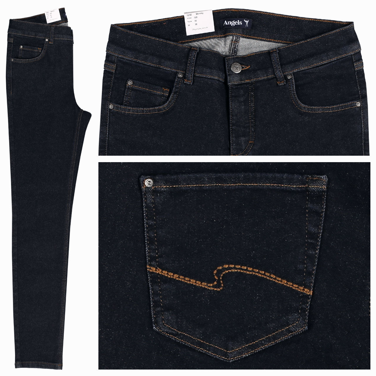 Angels Skinny Jeans in Dunkelblau, FarbNr. 30 Angels Skinny Jeans in Dunkelblau, FarbNr. 30