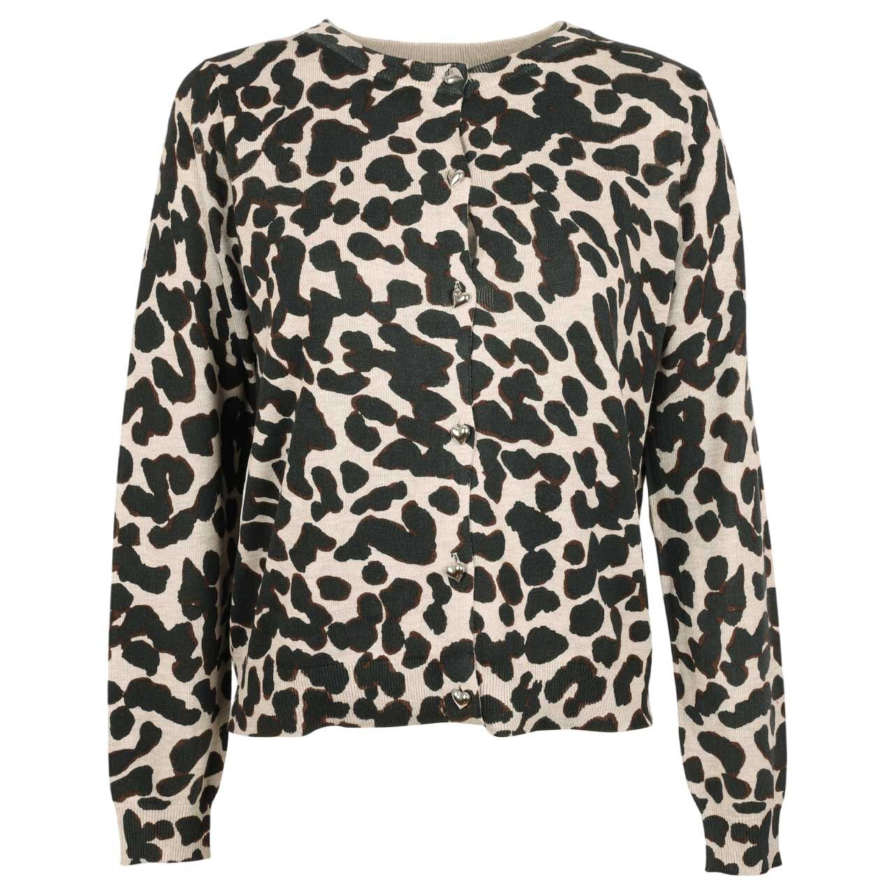 Street One Studio Damen Strickjacke Printed Cardigan light biscuit sand melange