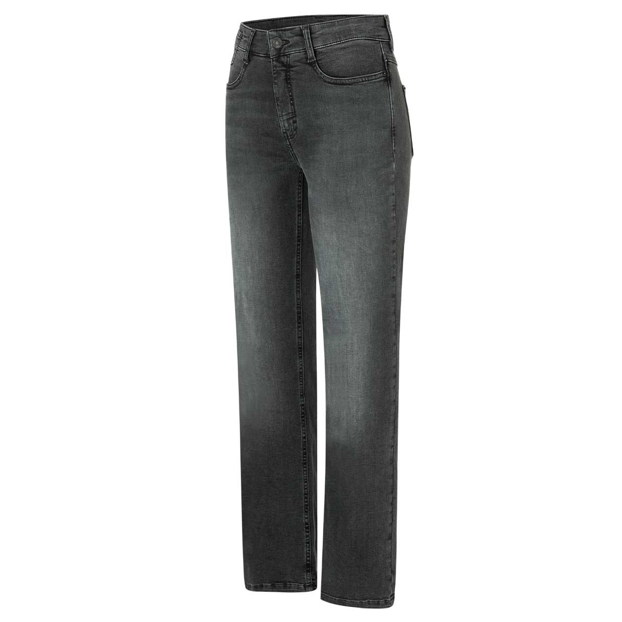 Stretch Damenjeans Laura von MAC in Grau angewaschen, Seitenansicht