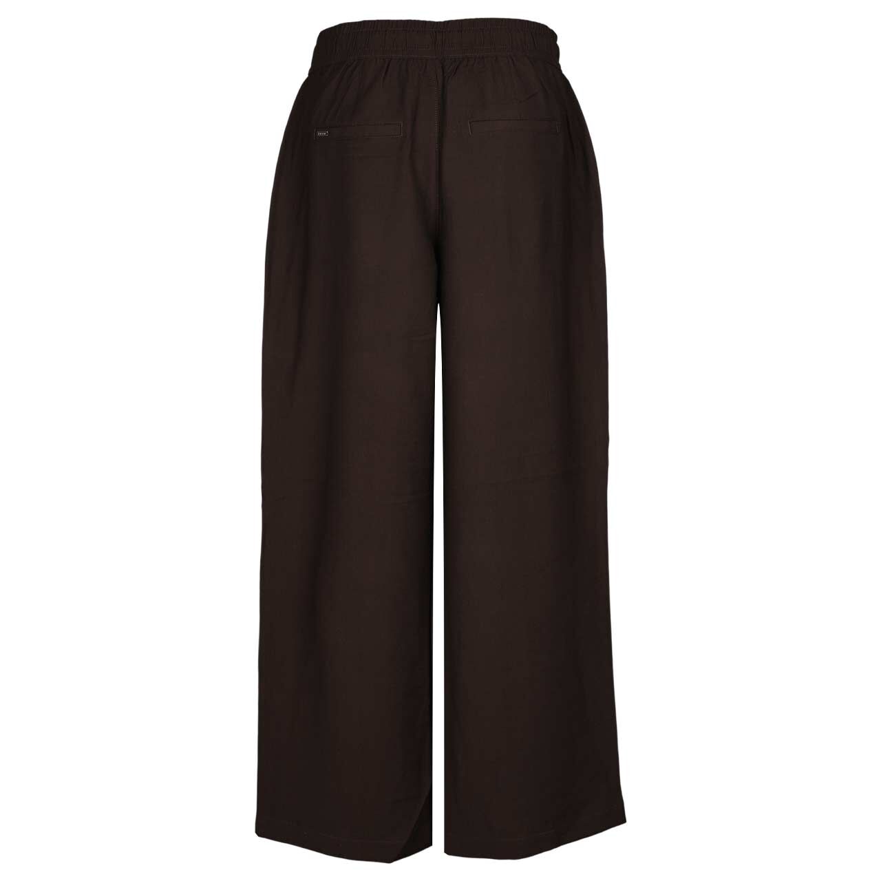 Damenhose Emee Wide Leg von Street One in Dunkelbraun, Rückansicht
