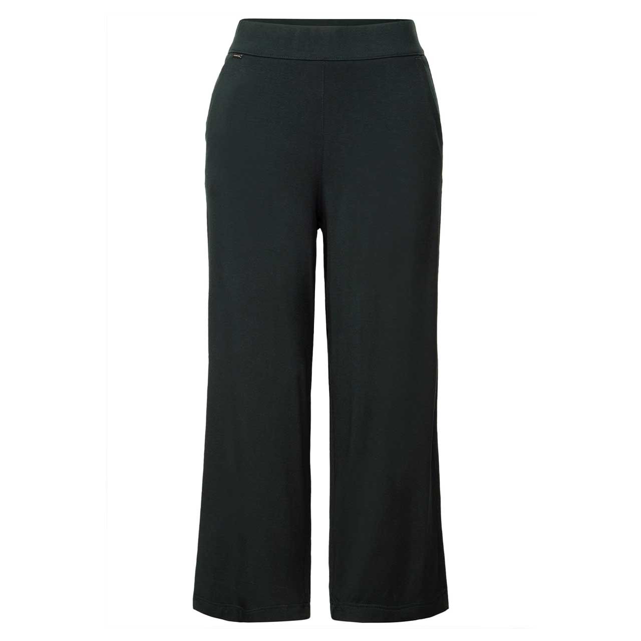 Street One Emee Wide Leg 7/8 Hose solid pine grove green