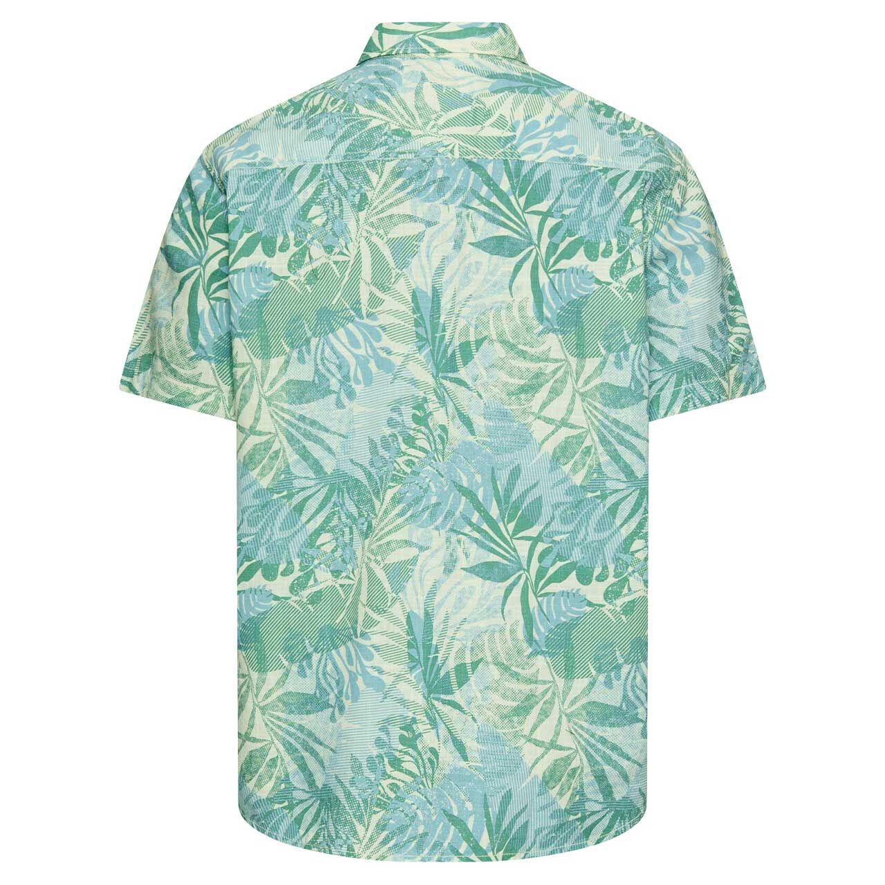 Herren Kurzarm Hemd von Camel active in der Farbe Grün mit Print, Rückansicht