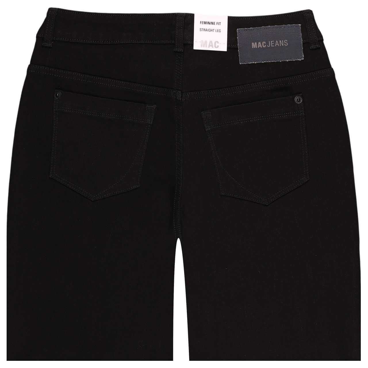 Stretch Damenjeans Gracia von MAC in Schwarz, detaillierte Rückansicht