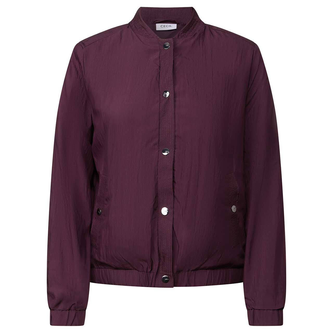 Cecil Damen Jacke Papertouch Blouson mulberry red