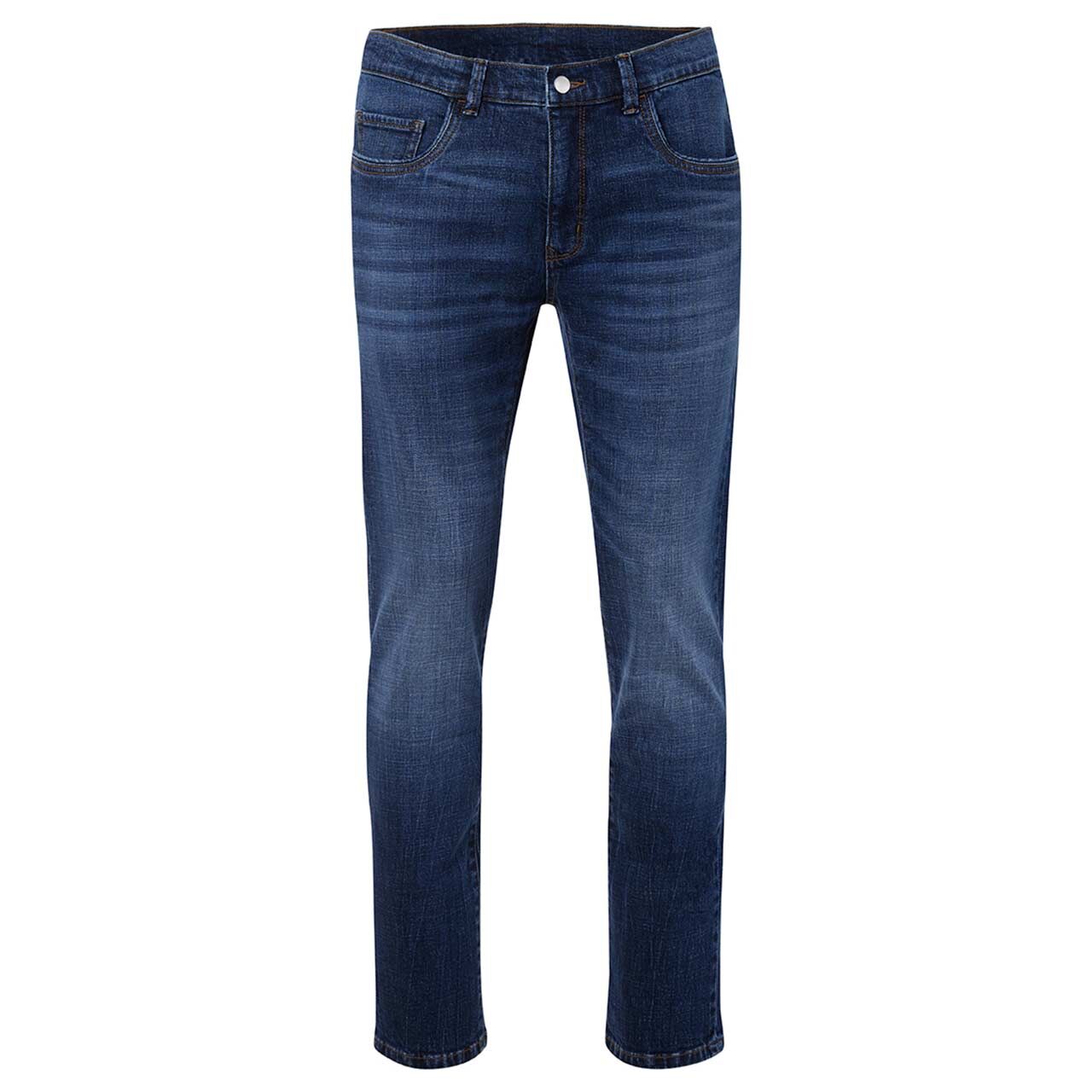 Stretch Herrenjeans Eric in Dunkelblau angewaschen von Pioneer, Vorderansicht