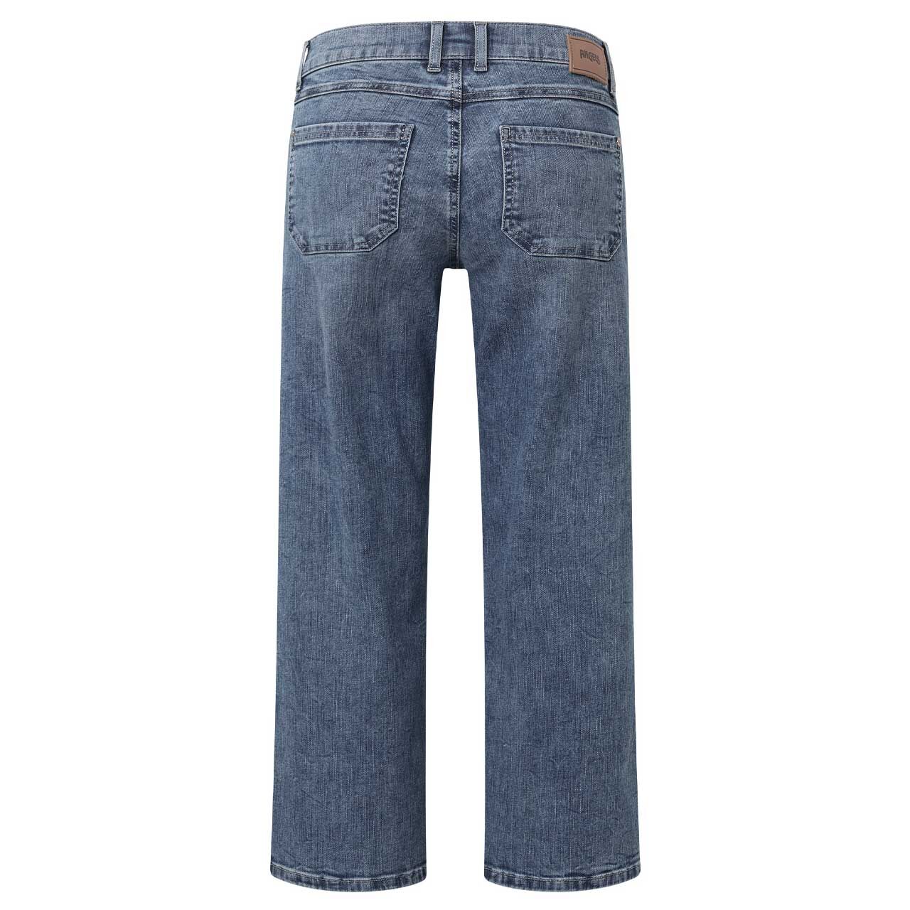 Stretch Damen 3/4 Jeans Linn Urban von Angels in Hellblau verwaschen, Rückansicht