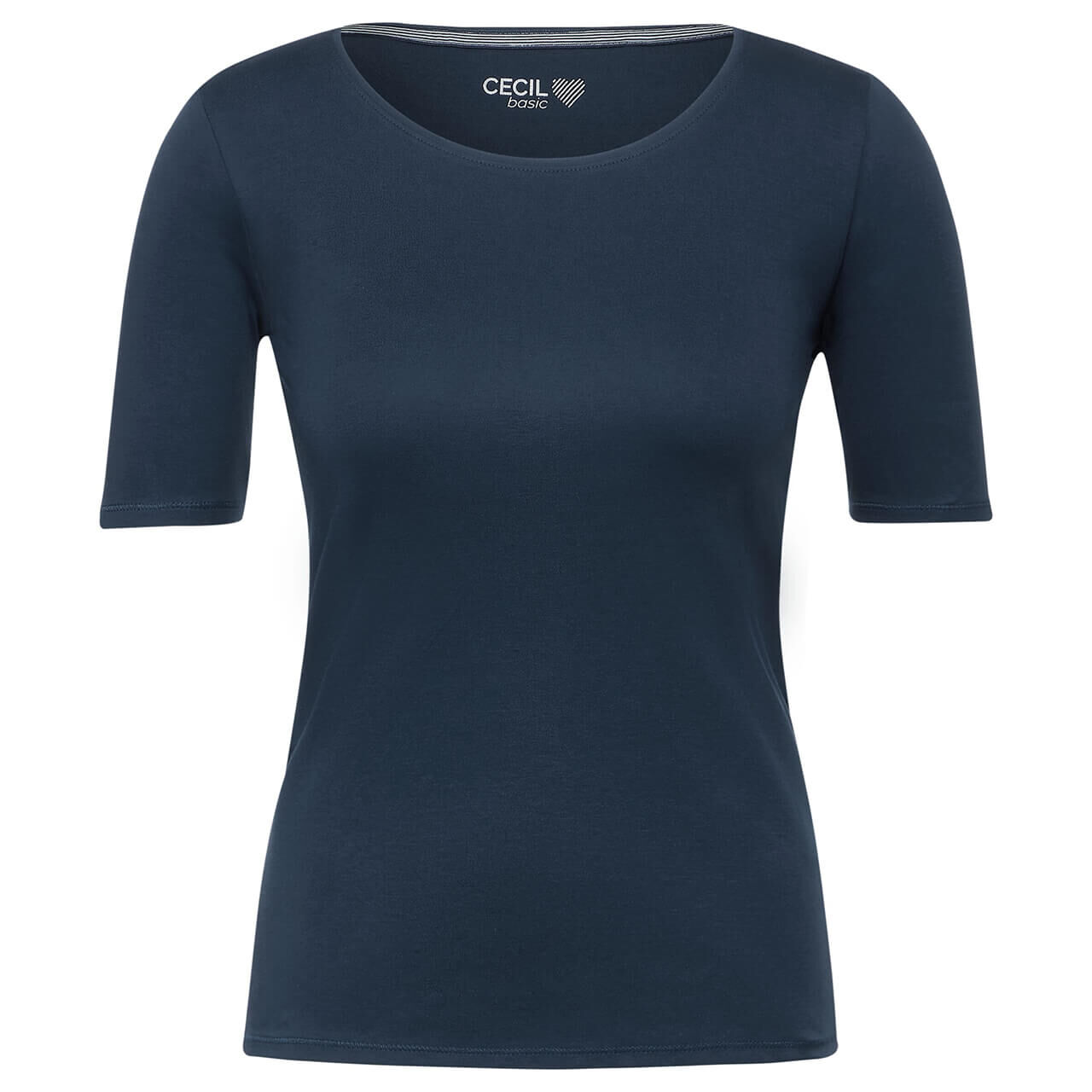 Cecil Damen T-Shirt Lena dark petrol blue