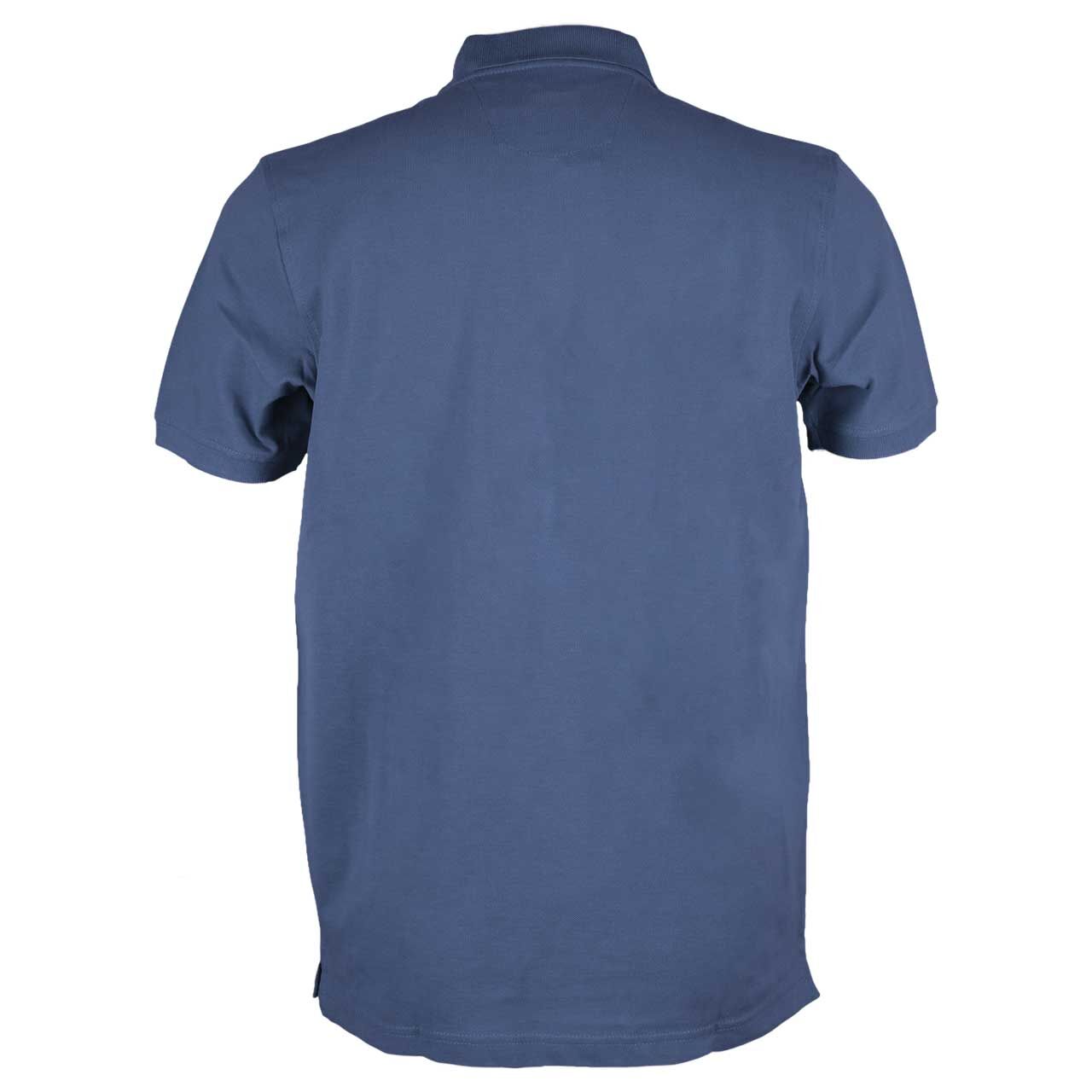 Herren Piqué Poloshirt von Lerros in Blau, Rückansicht