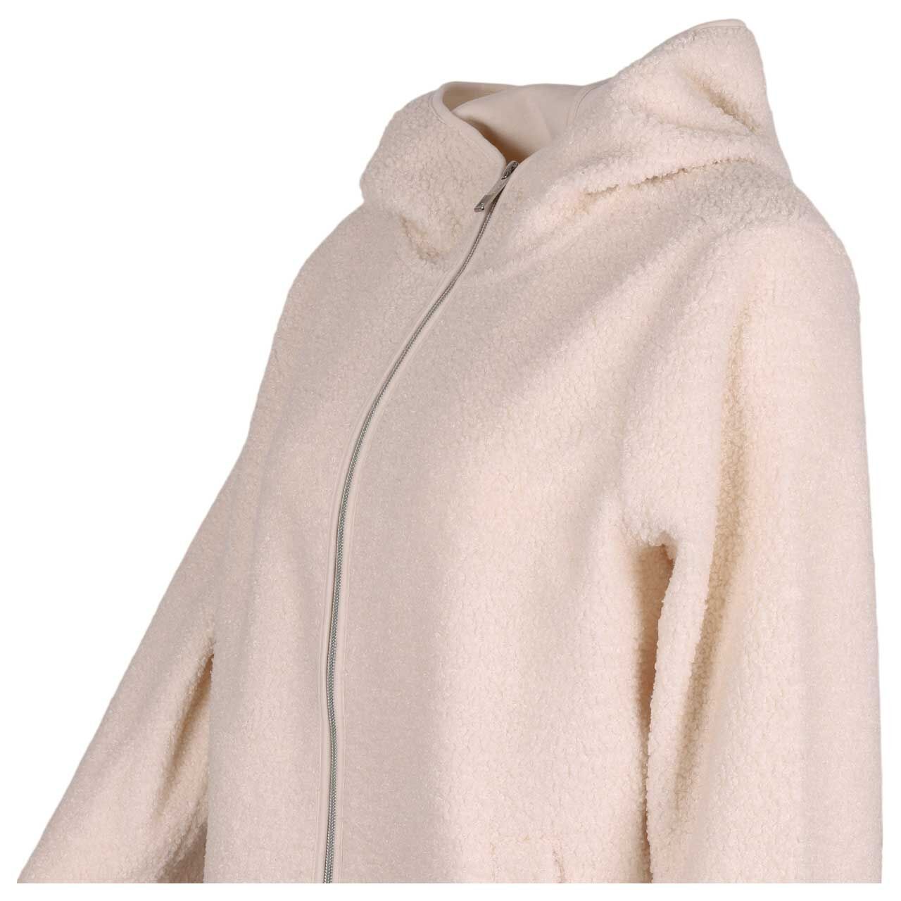 Damen Teddyjacke Solid Jacket von Cecil in Cremeweiß, detaillierte Seitenansicht