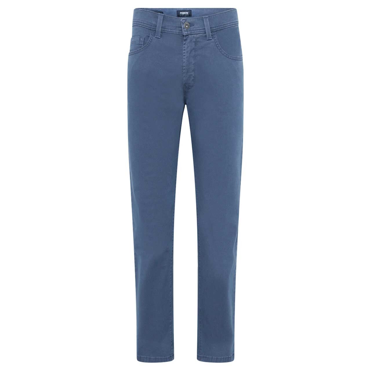 Stretch Herren Baumwollhose Rando in Blau von Pioneer, Vorderansicht
