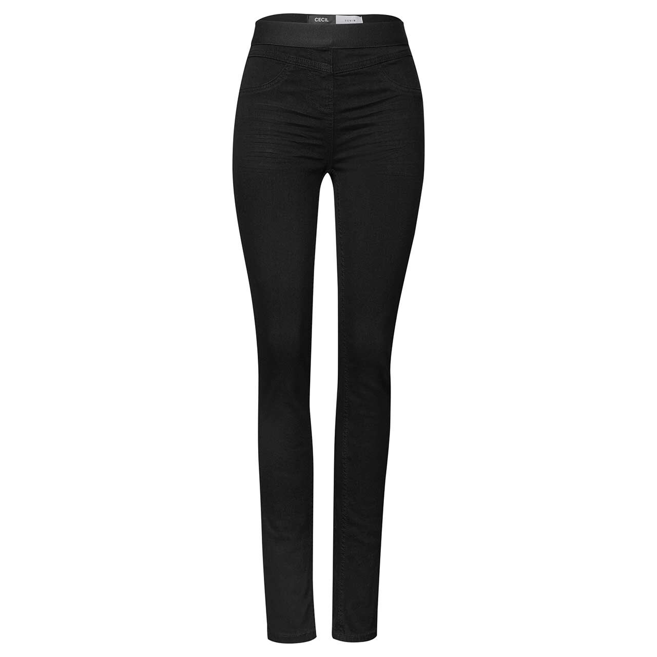 Cecil Vicky Ankle Jeans black elastic