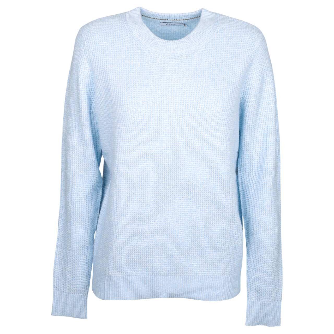 Cecil Damen Pullover Structured Cosy Sweater cosmopolitan blue melange