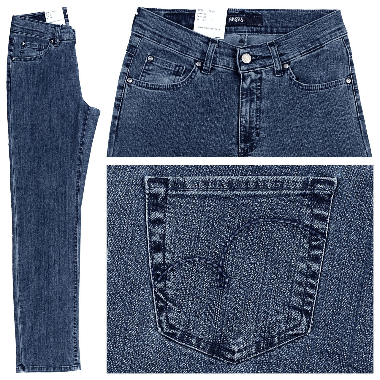 angels-jeans-dolly-stone-32 Angels Jeans Dolly für Damen in Blau, FarbNr.: 32