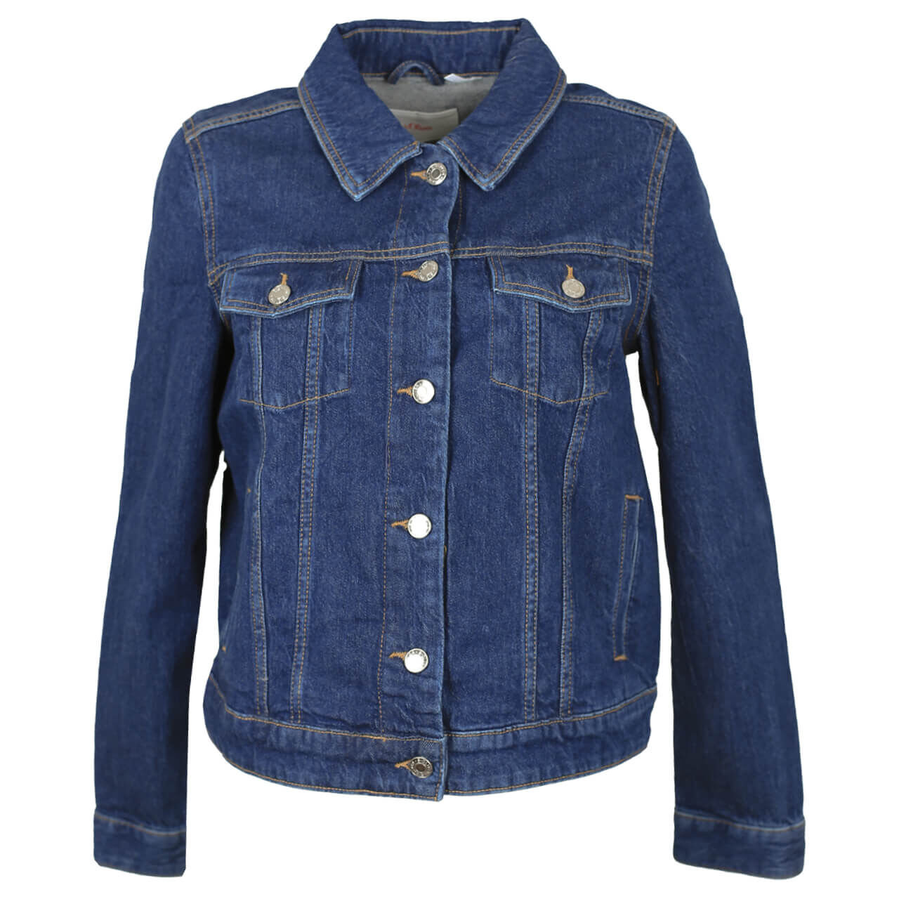 soliver-damen-jeansjacke-blau-58z6 s.Oliver Jeansjacke für Damen in Dunkelblau, FarbNr.: 58Z6