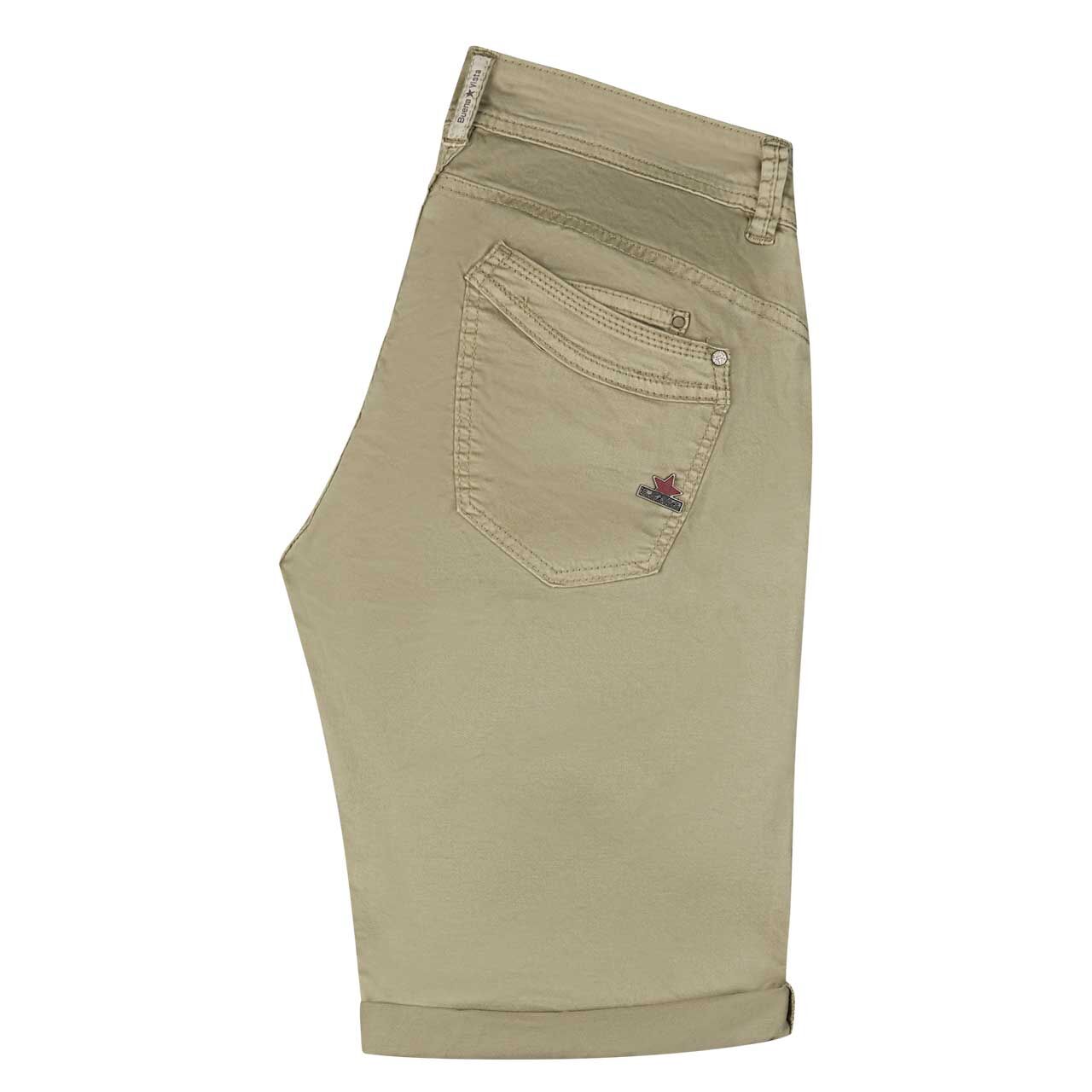 Damen Baumwollhose Malibu-Short Stretch Twill von Buena Vista in Salbeigrün, Rückansicht