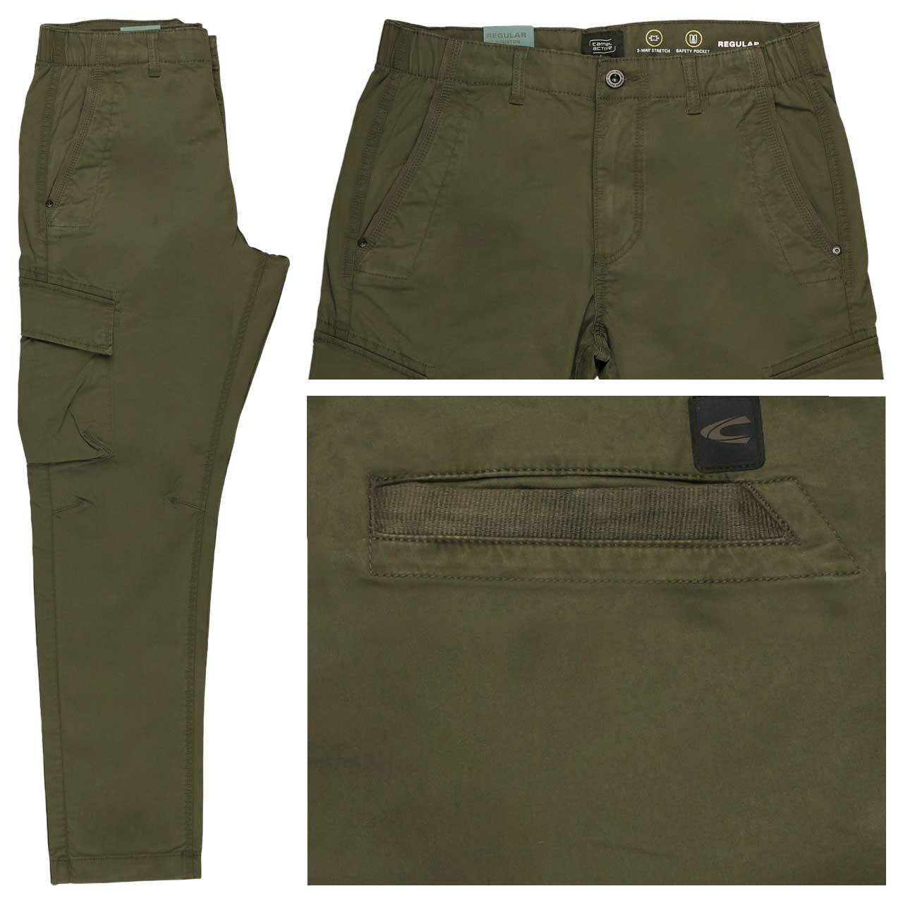 Camel active Houston Cargo Baumwollhose forest green