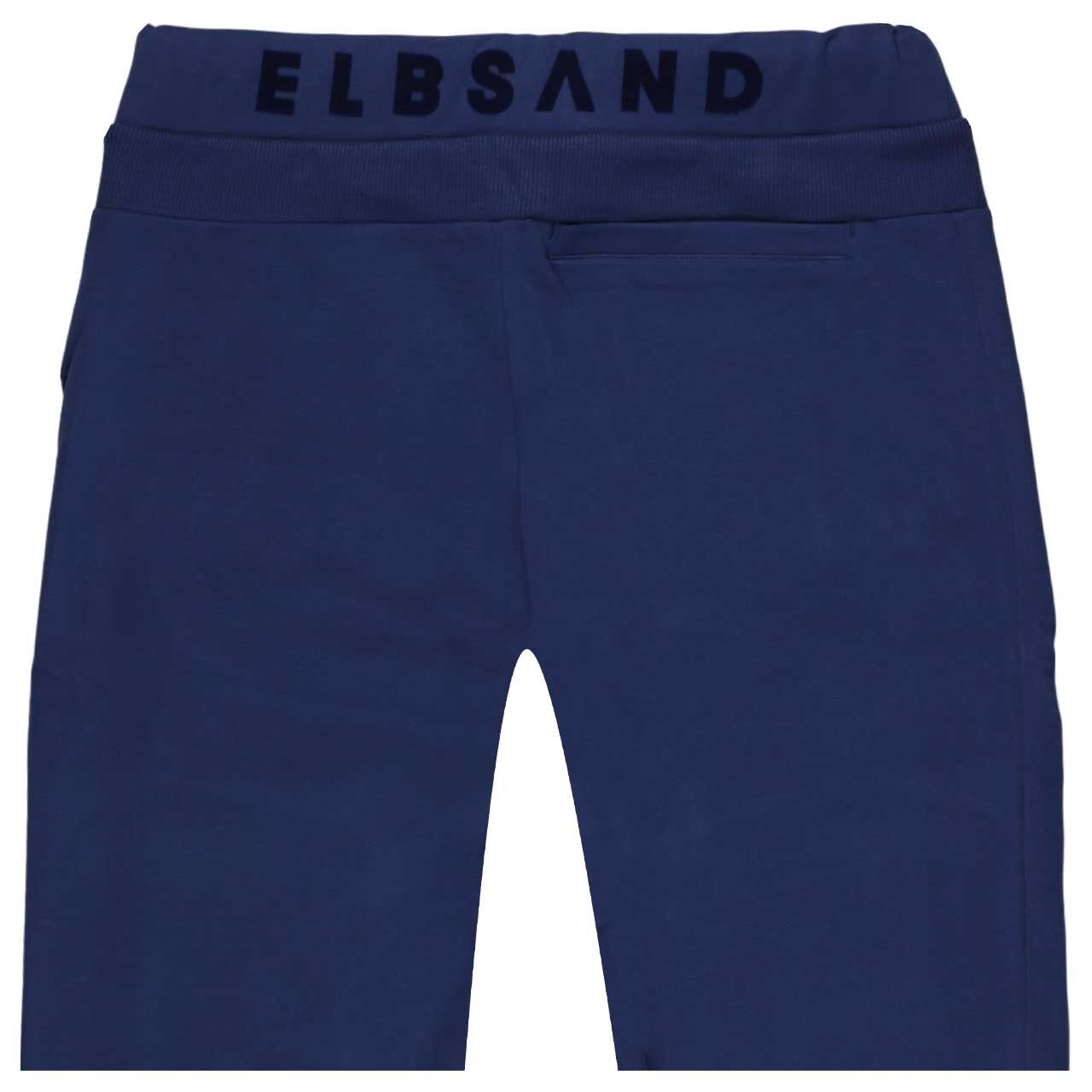 Stretch Damen Ankle Baumwollhose Brinja von Elbsand in Dunkelblau, detaillierte Rückansicht