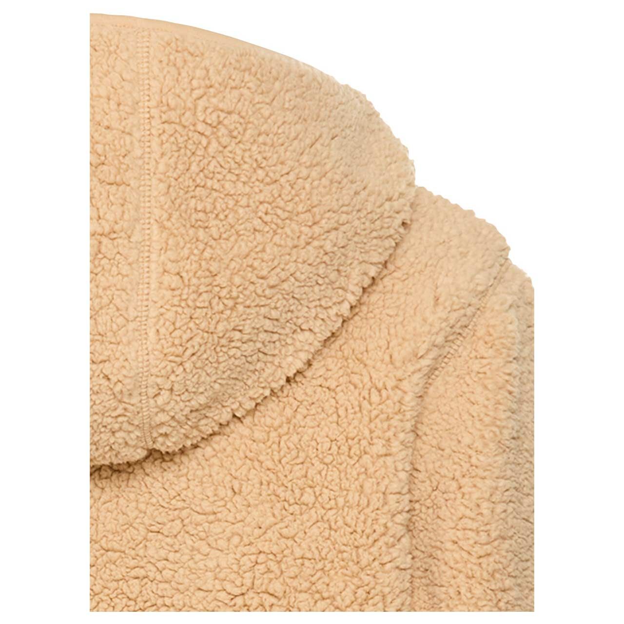 Damen Hoodie Teddy Sweatshirt von Camel active in Hellbraun, detaillierte Rückansicht