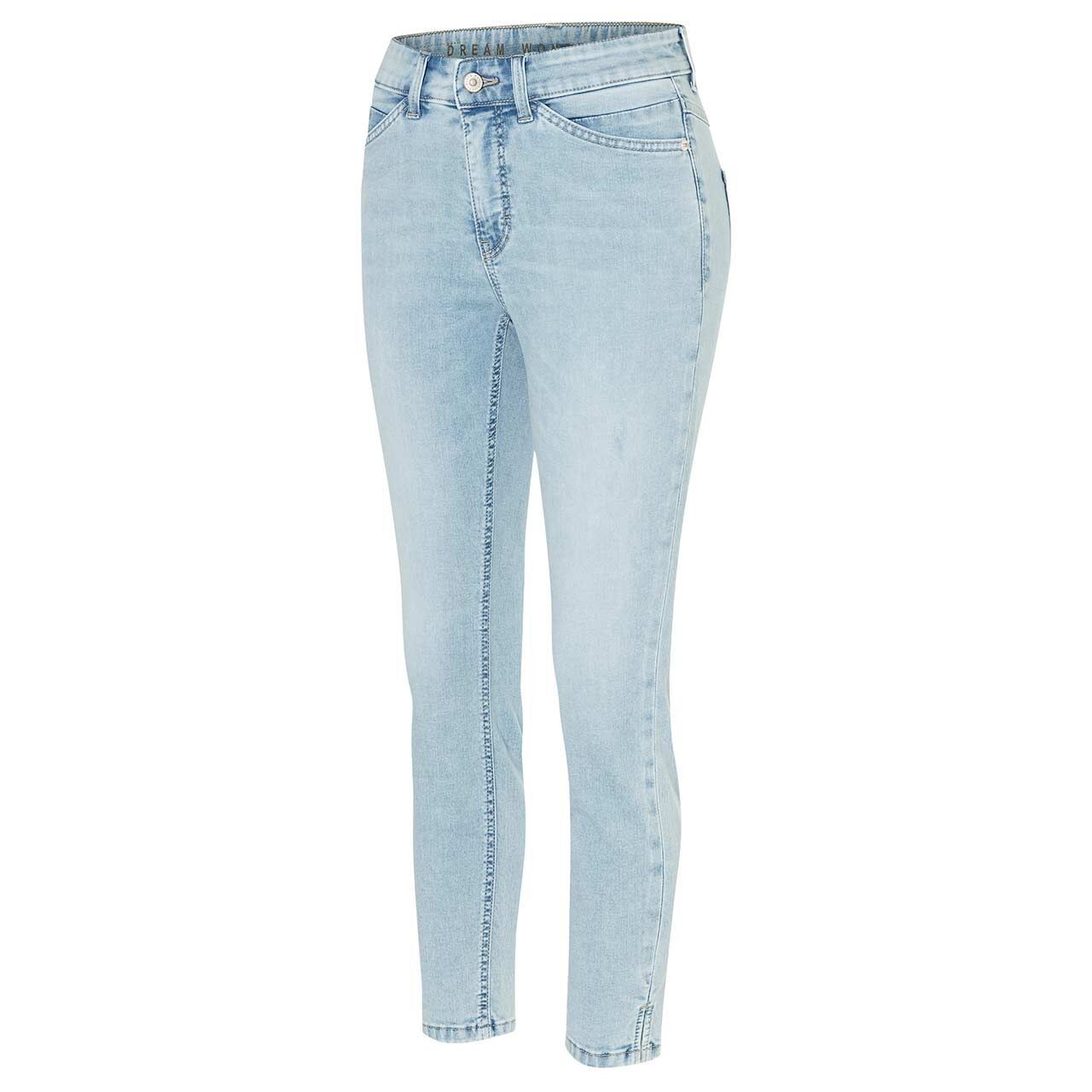 Stretch Damen 7/8 Jeans Dream Summer von MAC in Hellblau angewaschen, Seitenansicht