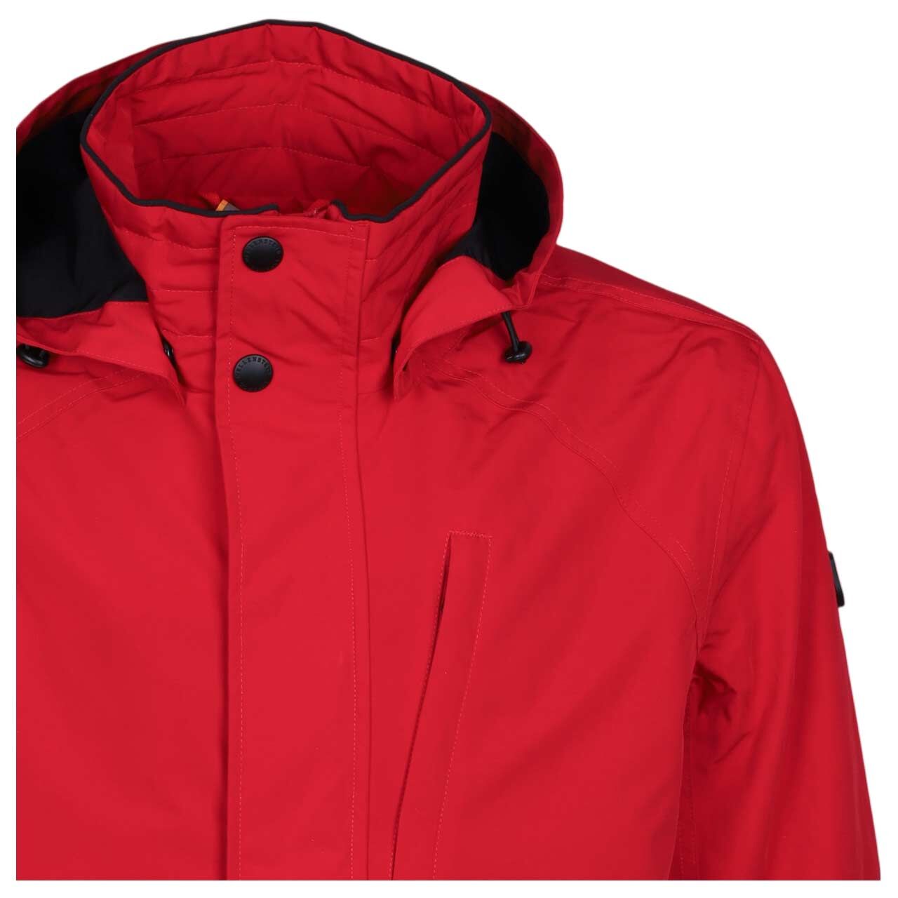 Herren Jacke Tirol von Wellensteyn in Rot, Detailansicht Kragen