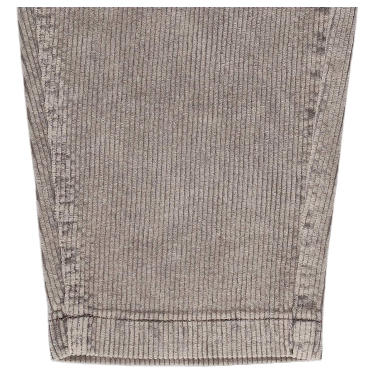Damen Cordhose Malibu 7/8 Relaxed Corduroy von Buena Vista in Beige, Detailansicht Saum