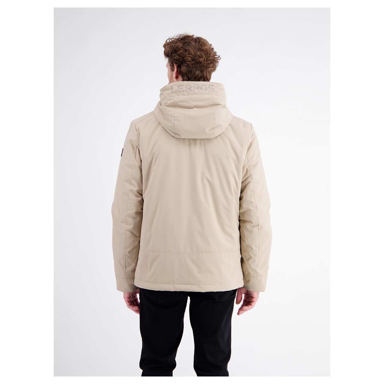 Herren Jacke von Lerros in Beige, Rückansicht am Model