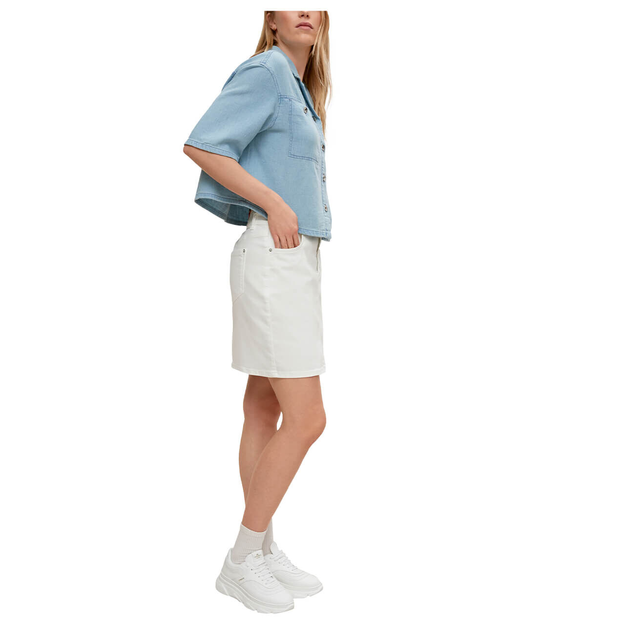 Comma Jeansrock für Damen in Weiß, FarbNr.: 0120