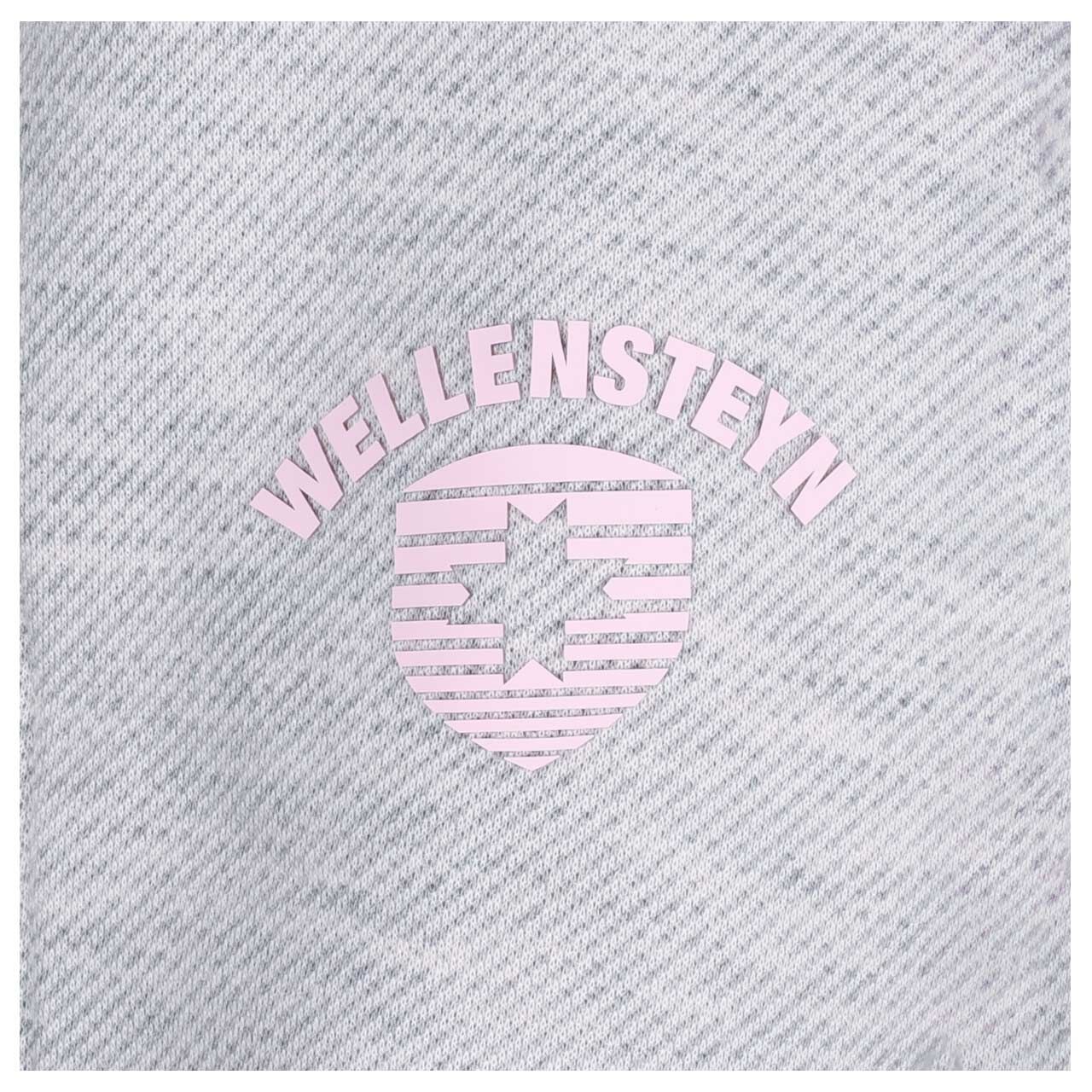 Damen Jacke Florida Lady von Wellensteyn in Hellgrau meliert, Detailansicht Logo