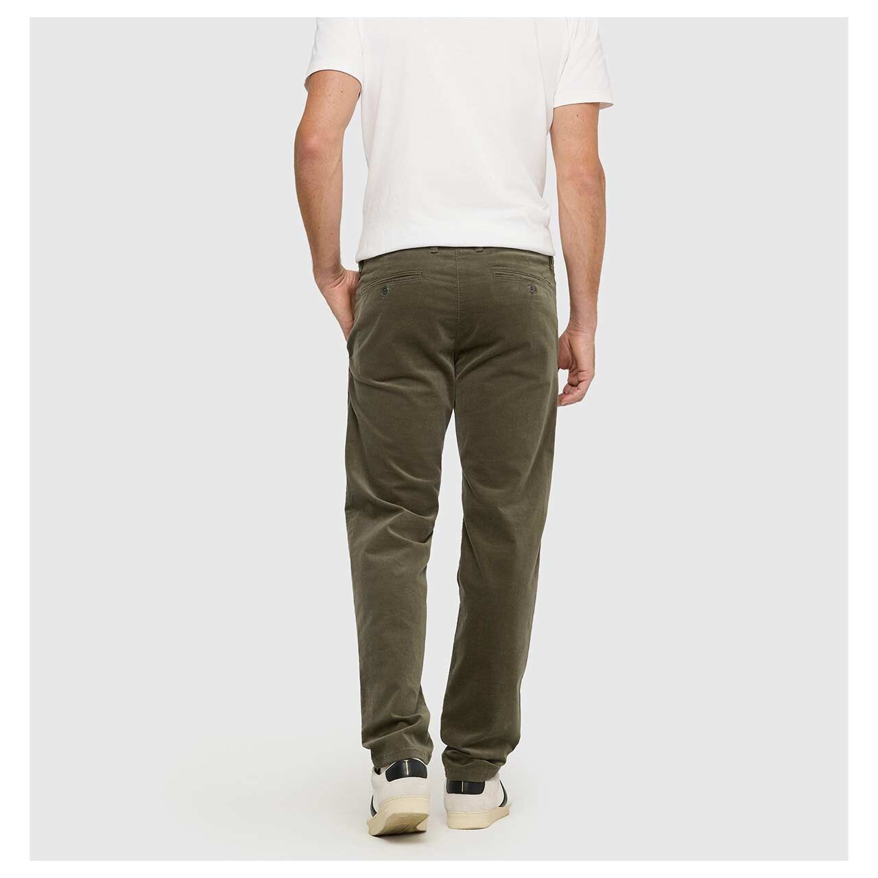 MAC Flexx Driver Pants Chino Cordhose leaf green