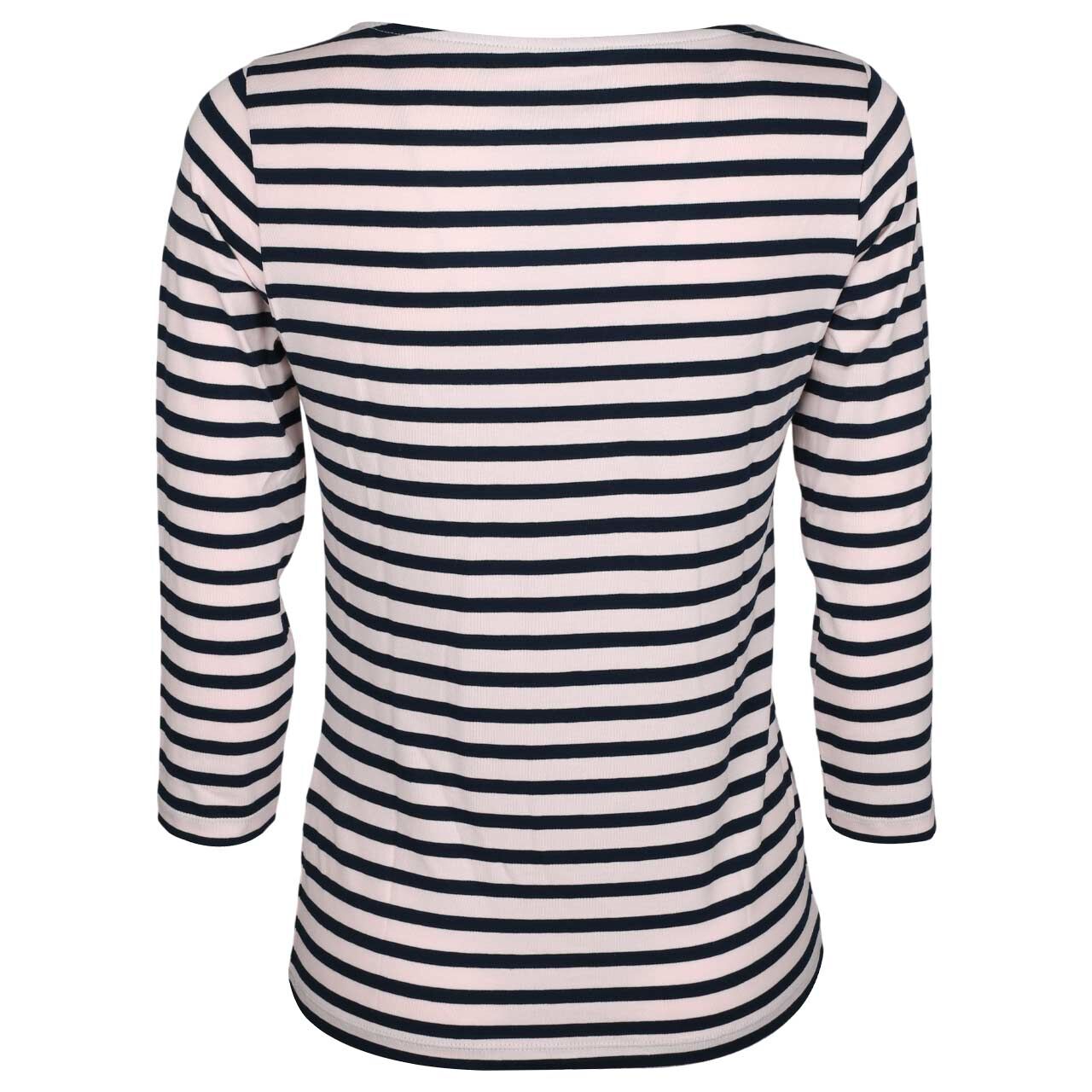 Damen 3/4 Arm Shirt von Munich Freedom in Rosa-Blau gestreift, Rückansicht