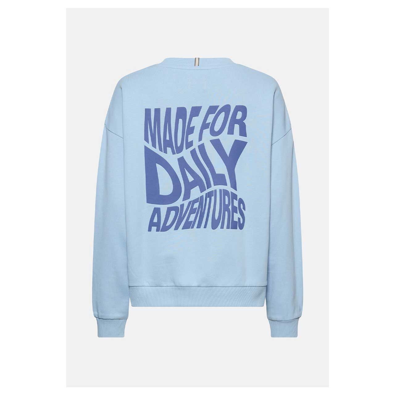 Damen Sweatshirt von Camel active in Hellblau mit Print, Rückansicht