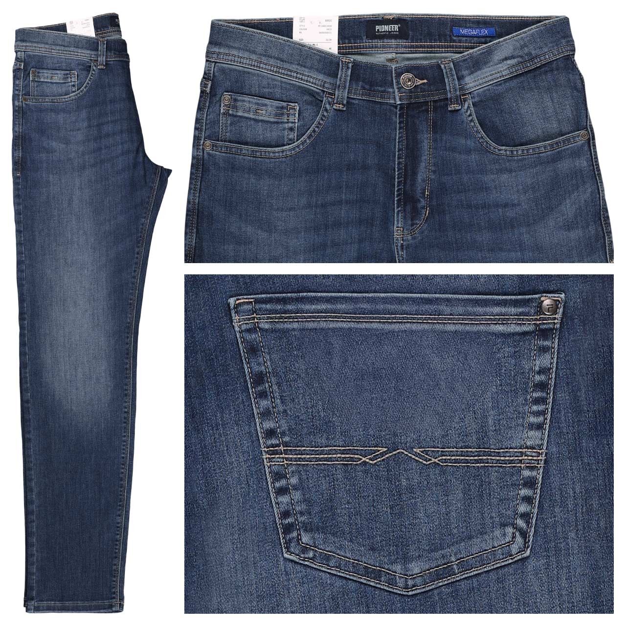 Pioneer Rando Jeans Megaflex blue used whisker