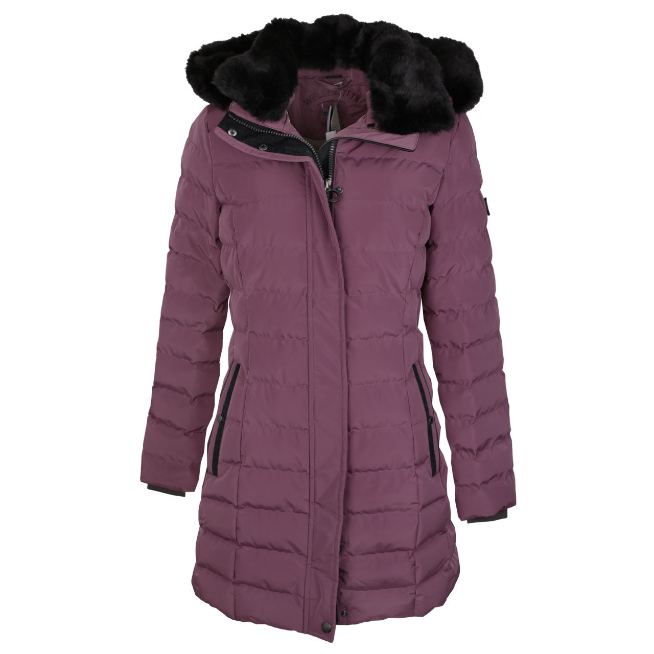 wellensteyn-jacke-santorin-long-pinksmoke-vorne Wellensteyn Jacke Santorin Long für Damen in Beere