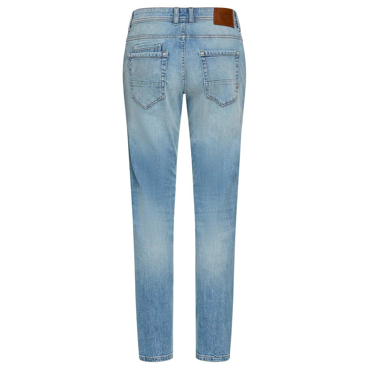 Herrenjeans Stretch Houston fleXXX von Camel active in Hellblau angewaschen, Rückansicht