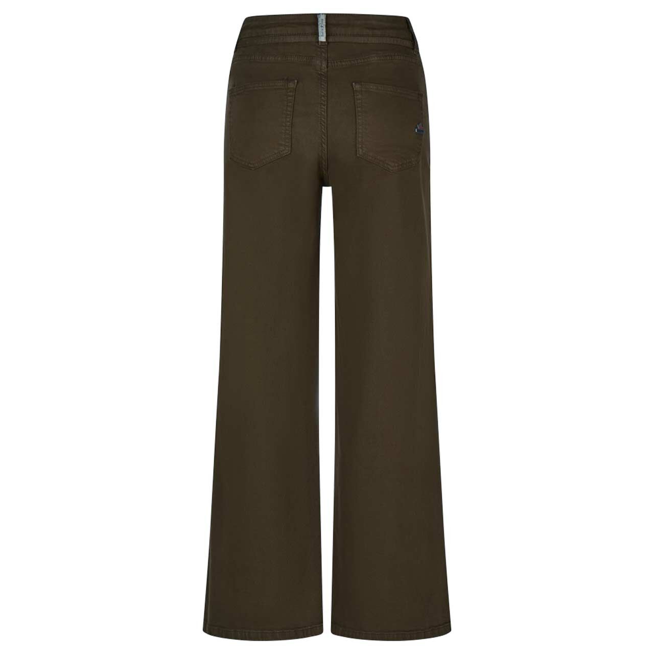 Damenjeans Wide Leg-L Stretch Cotton von Buena Vista in Olivgrün, Rückansicht