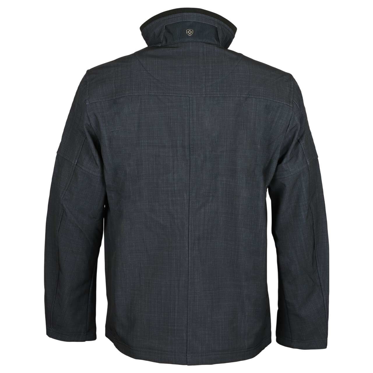 Herren Softshell Jacke Sprinter Men von Wellensteyn in Dunkelblau kariert, Rückansicht