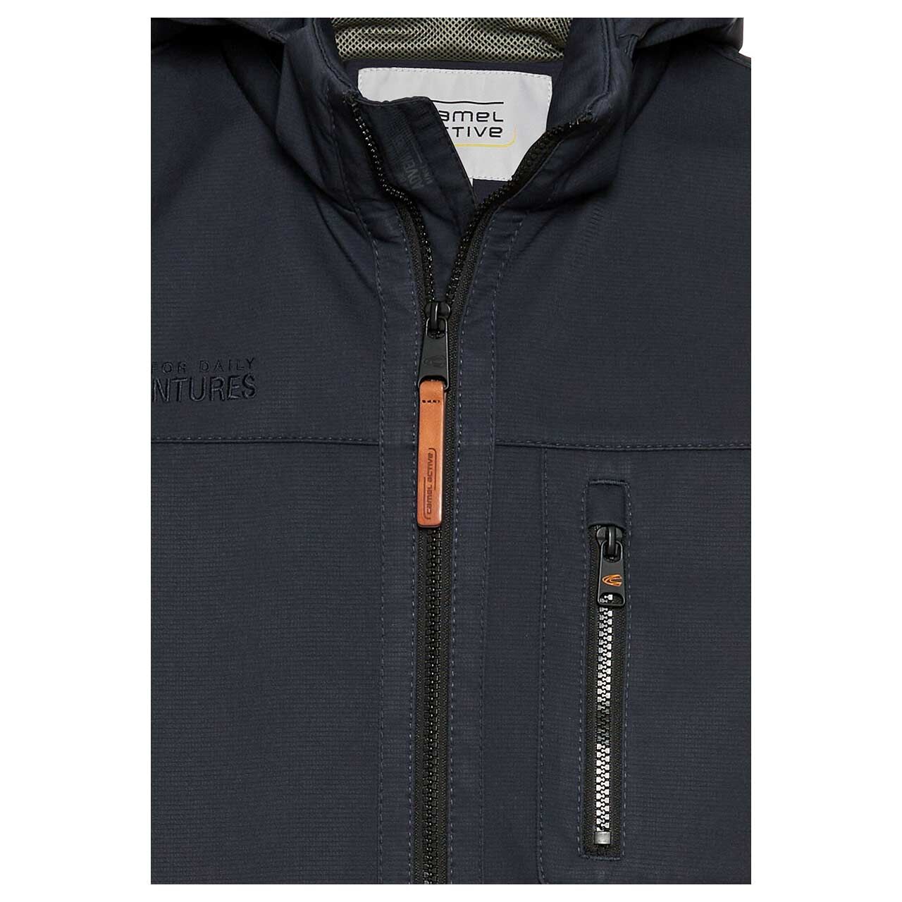 Herren Jacke Blouson von Camel active in Dunkelblau, detaillierte Vorderansicht