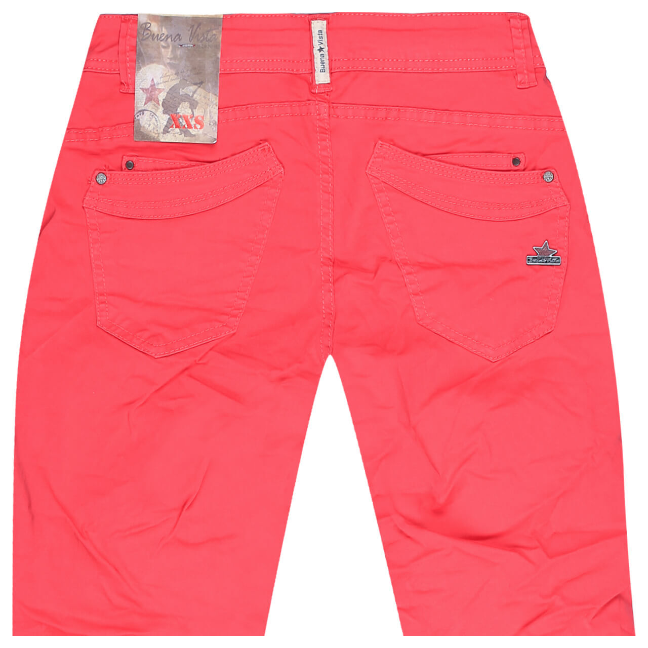 Buena Vista Malibu 7/8 Stretch Twill Baumwollhose für Damen in Rot, FarbNr.: 4411