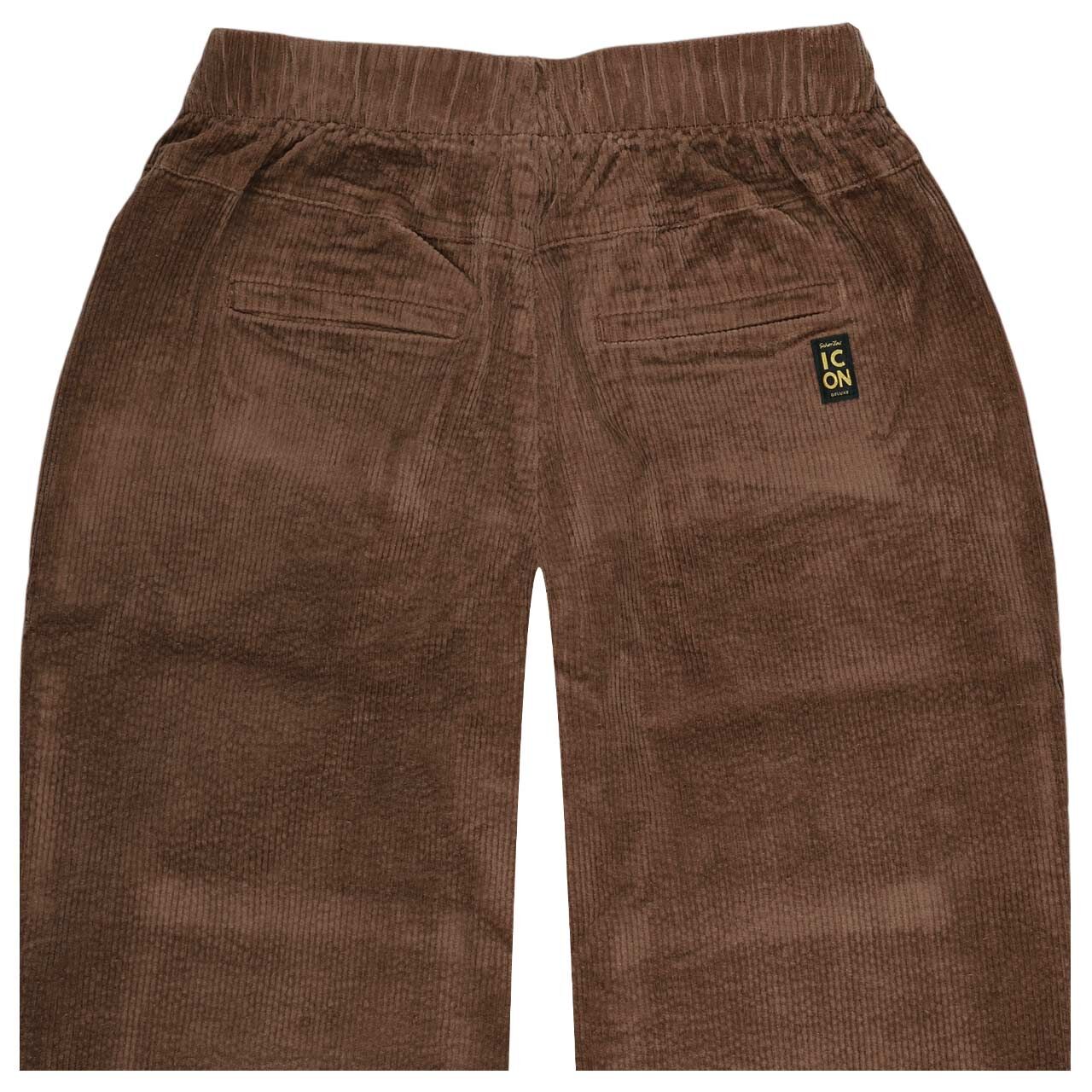 Damen 7/8 Cordhose Heartbreaker von Senoritas ICON in Braun, detaillierte Rückansicht