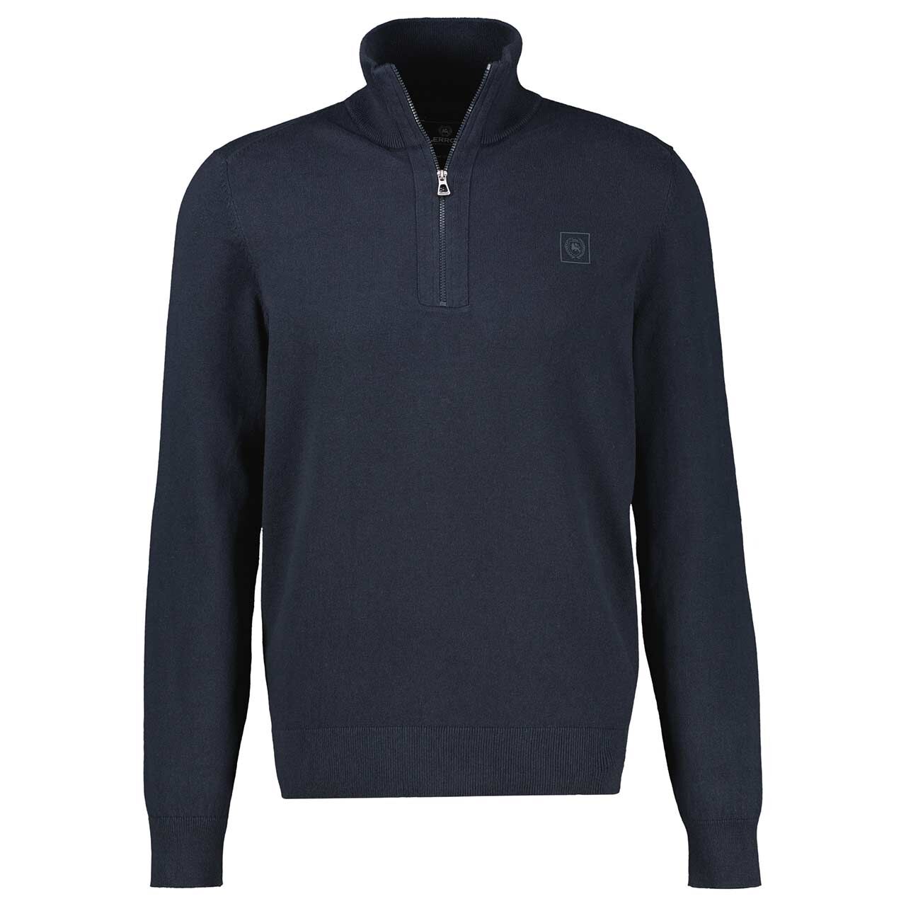 Lerros Herren Pullover Troyer classic navy blue