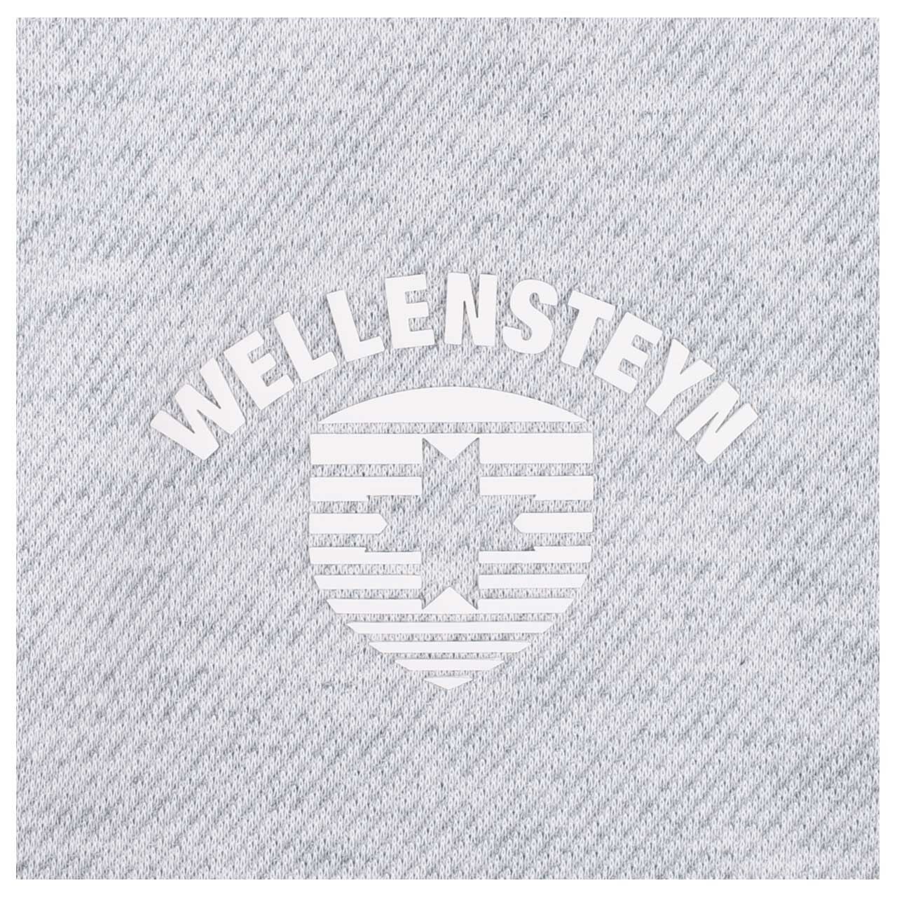 Damen Jacke Florida Lady von Wellensteyn in Hellgrau meliert, Detailansicht Logo