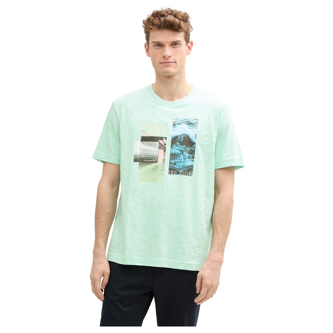 Tom Tailor Herren T-Shirt bright mint green