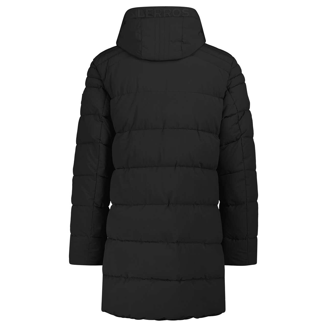 Herren Mantel von Lerros in Schwarz, Rückansicht
