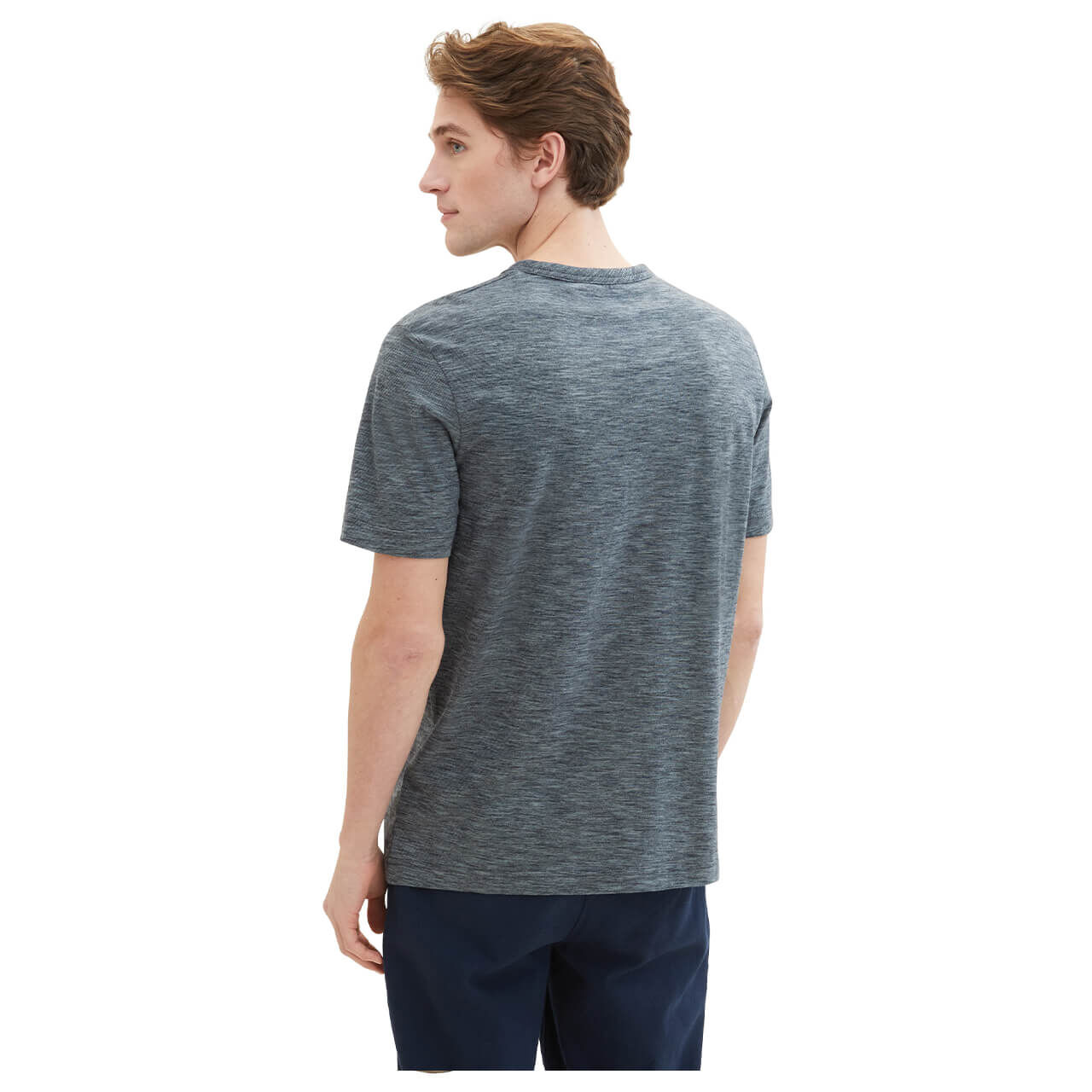 Tom Tailor Herren T-Shirt navy grey mint fine stripes